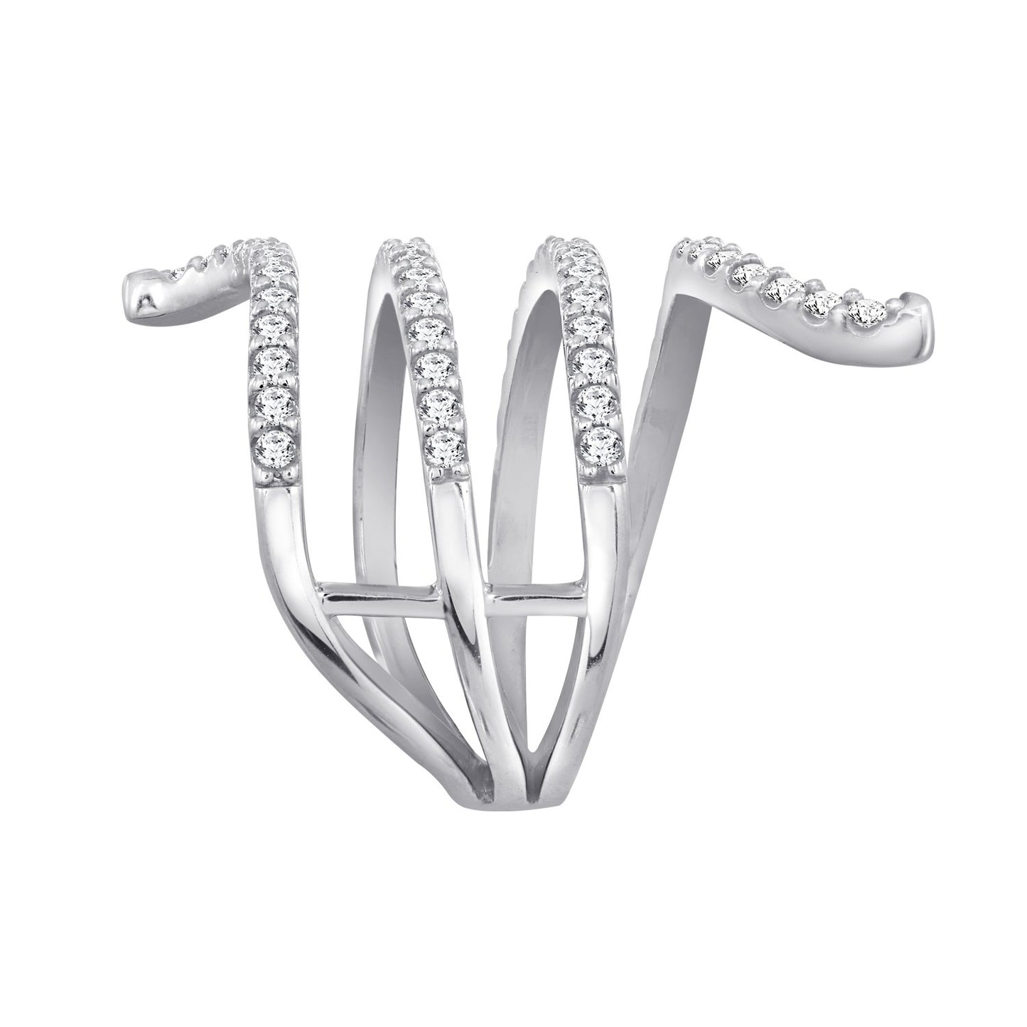 Swirl Triple Wrap Ring