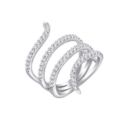 Swirl Triple Wrap Ring