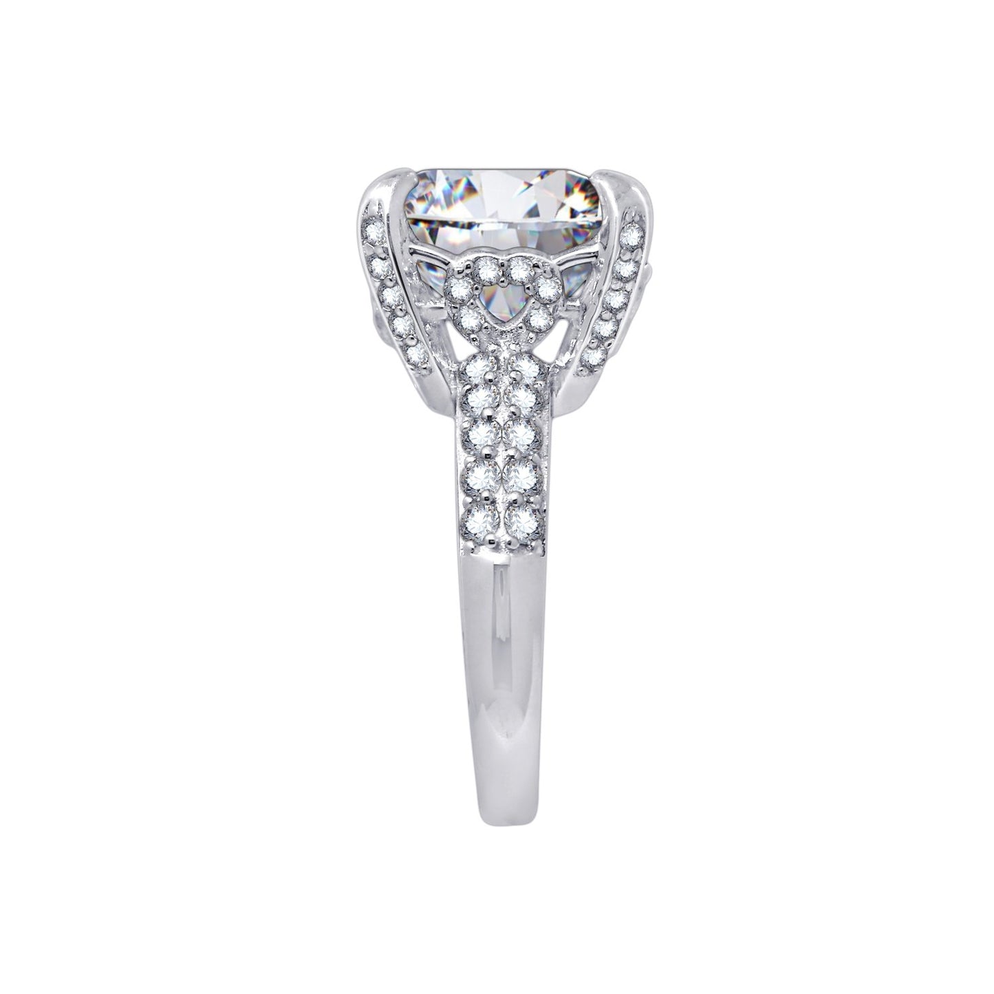 Fancy Gallery Cushion Cocktail Ring