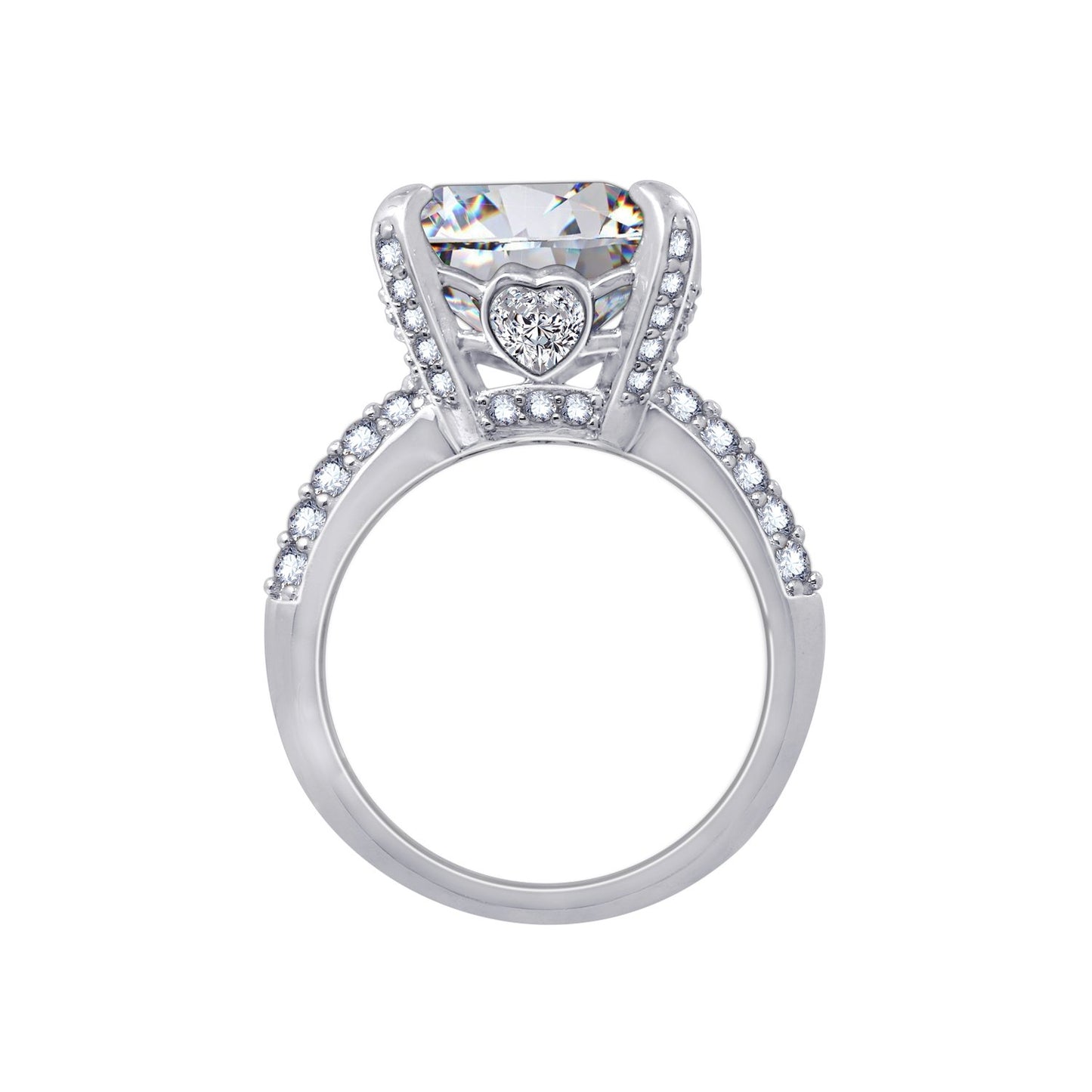 Fancy Gallery Cushion Cocktail Ring