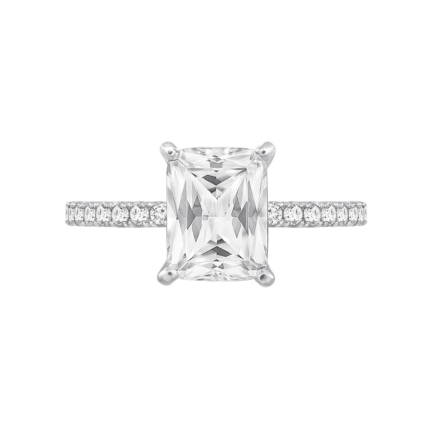 Radiant Emerald Cut Solitaire Ring