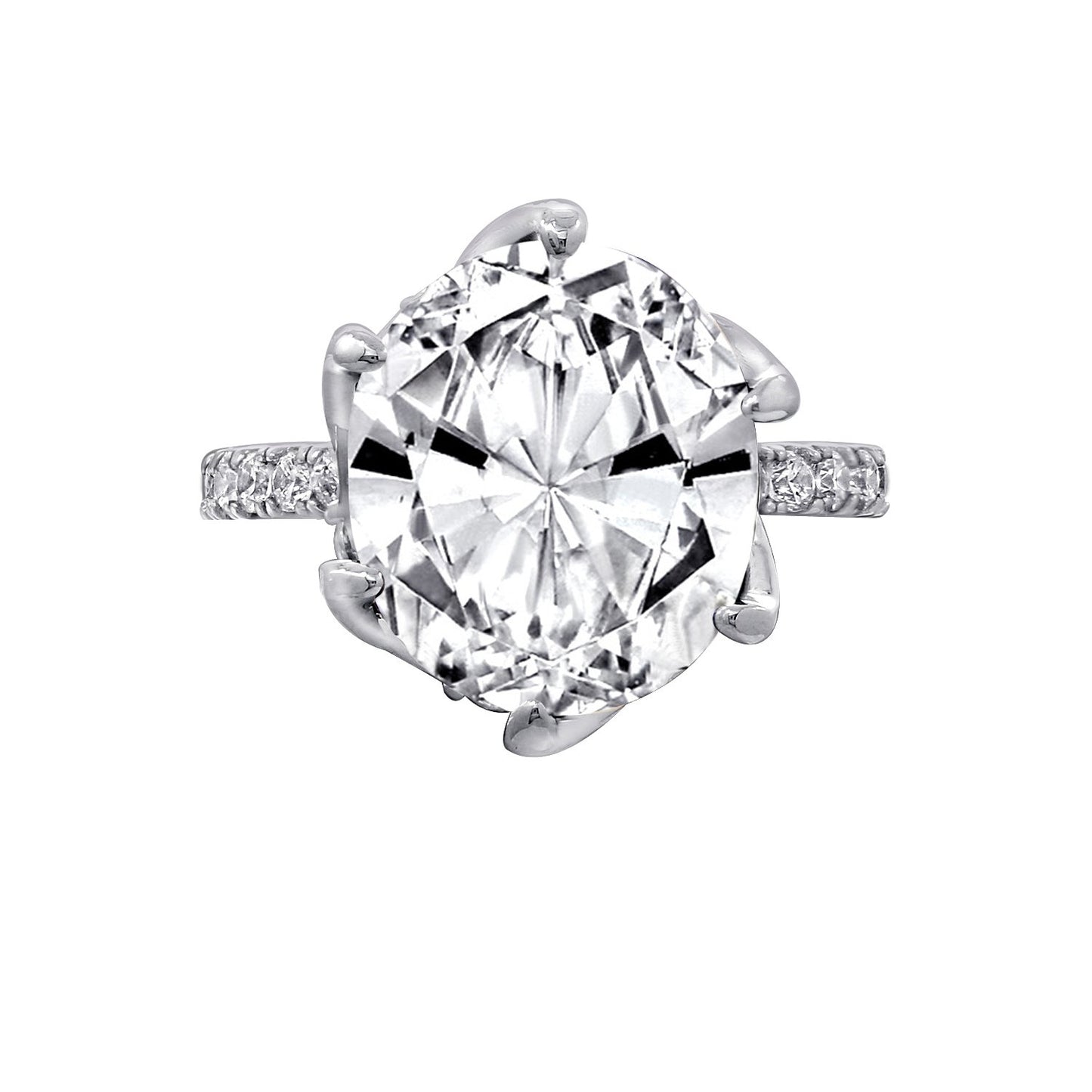 Glamour Oval Cocktail Ring
