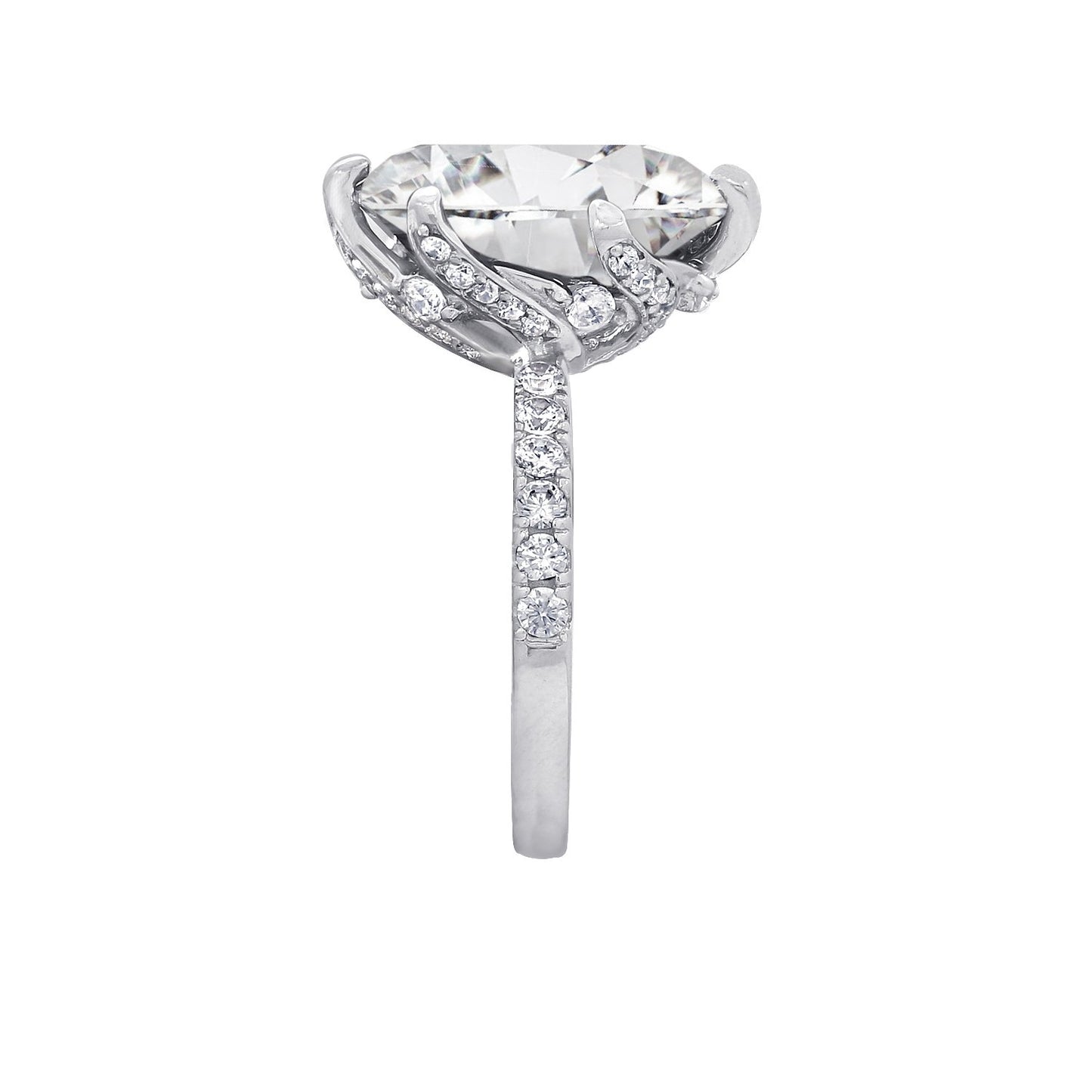 Glamour Oval Cocktail Ring
