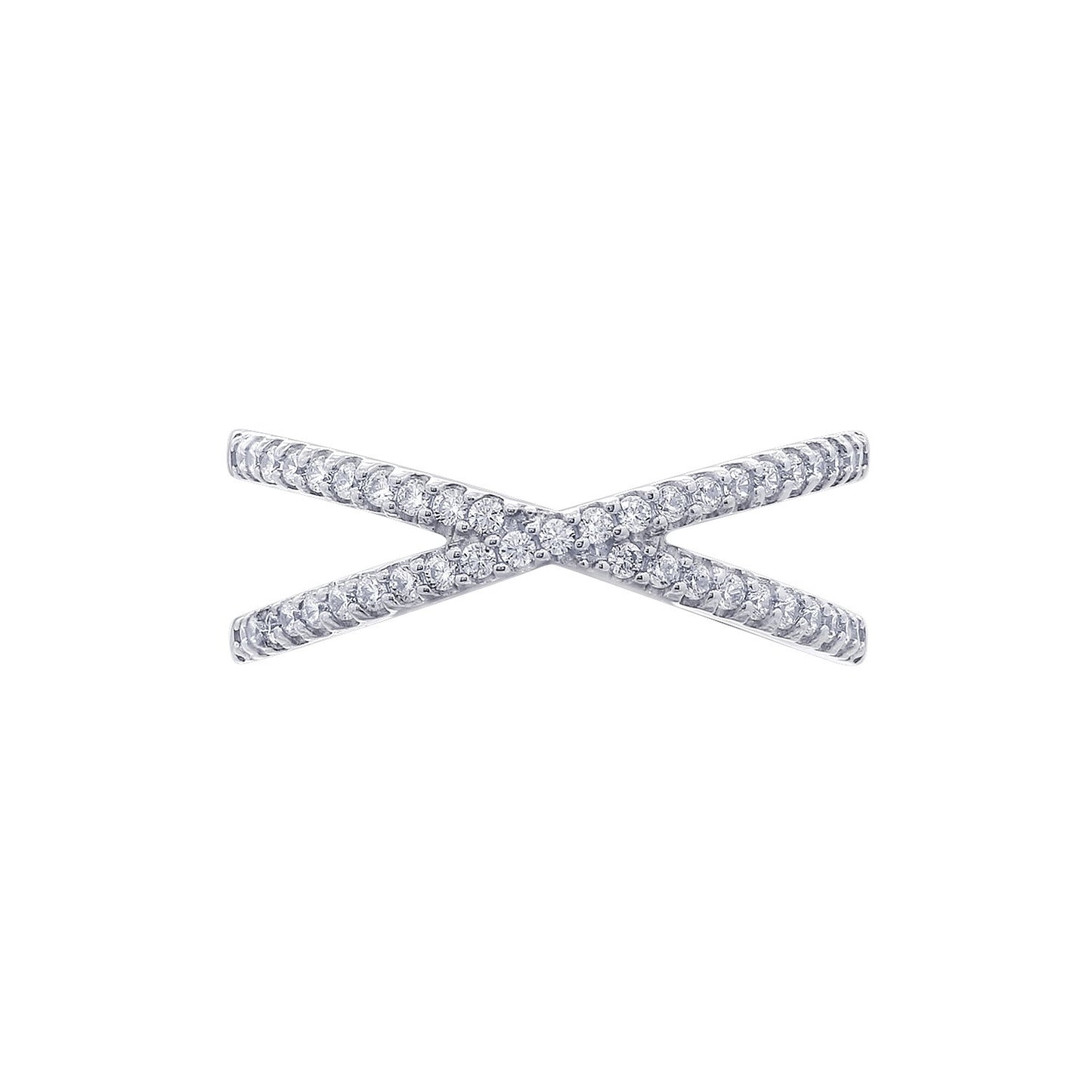Thin Criss Cross X Ring