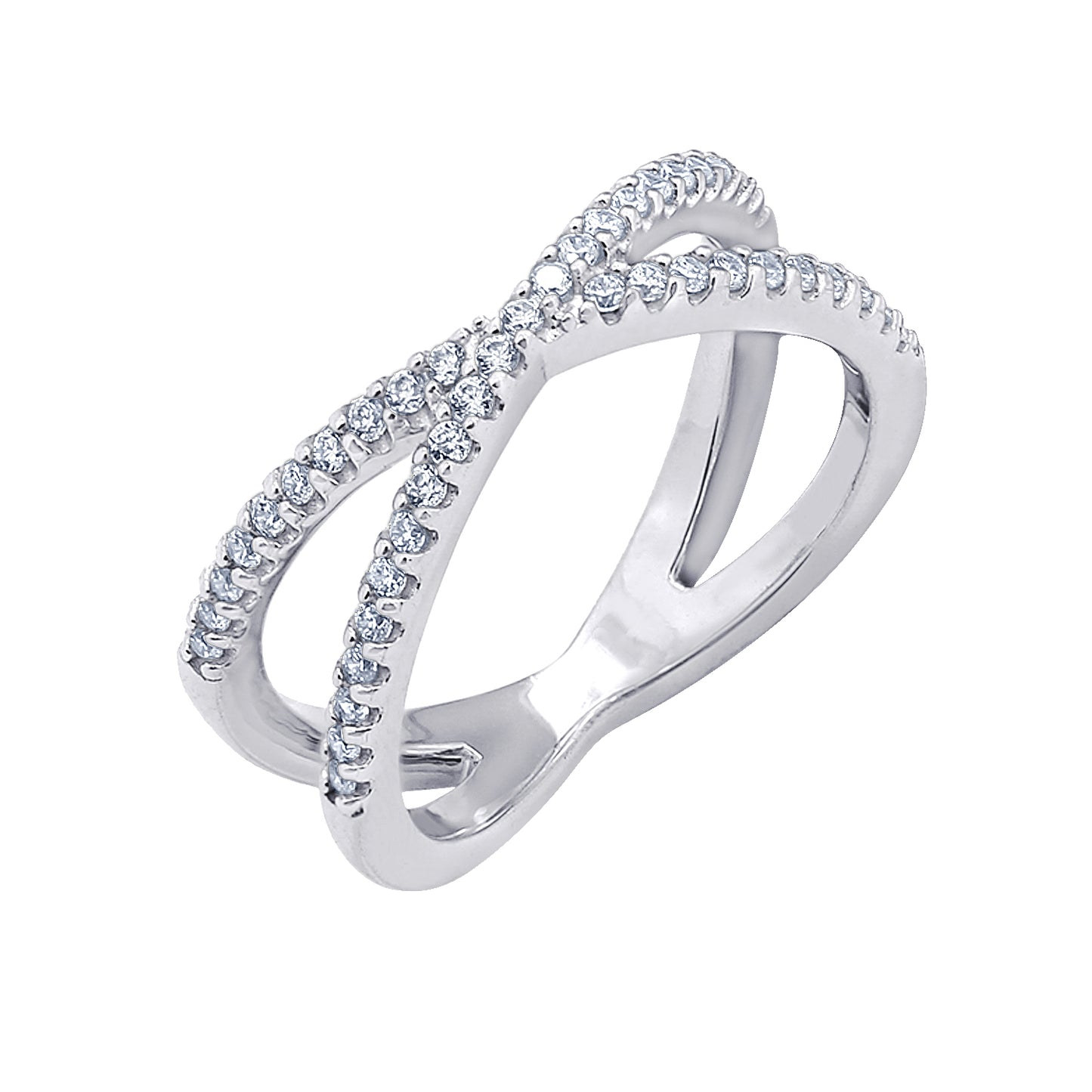 Thin Criss Cross X Ring