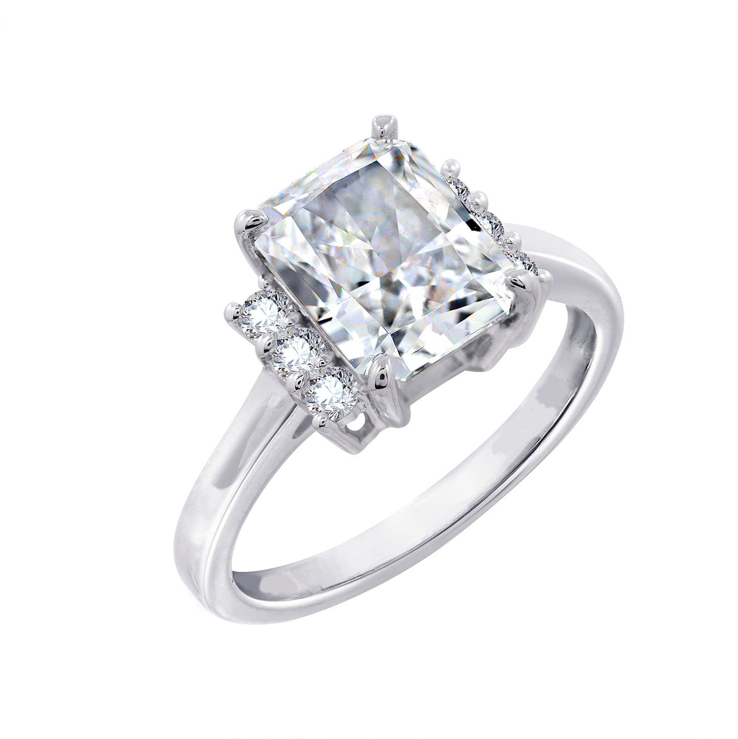 Emerald & Round Cocktail Ring