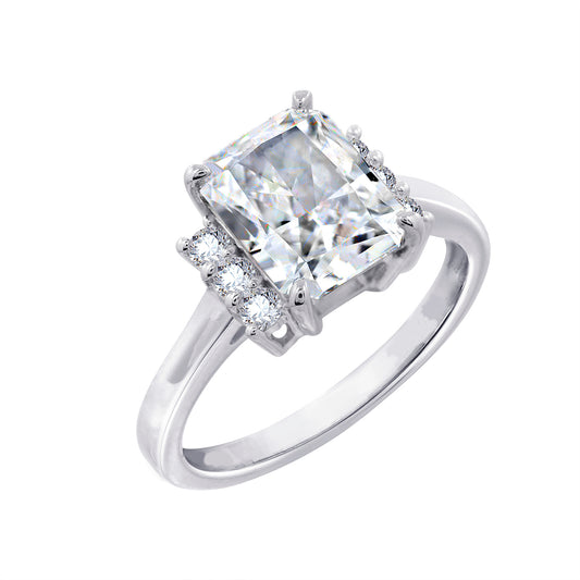 Emerald & Round Cocktail Ring