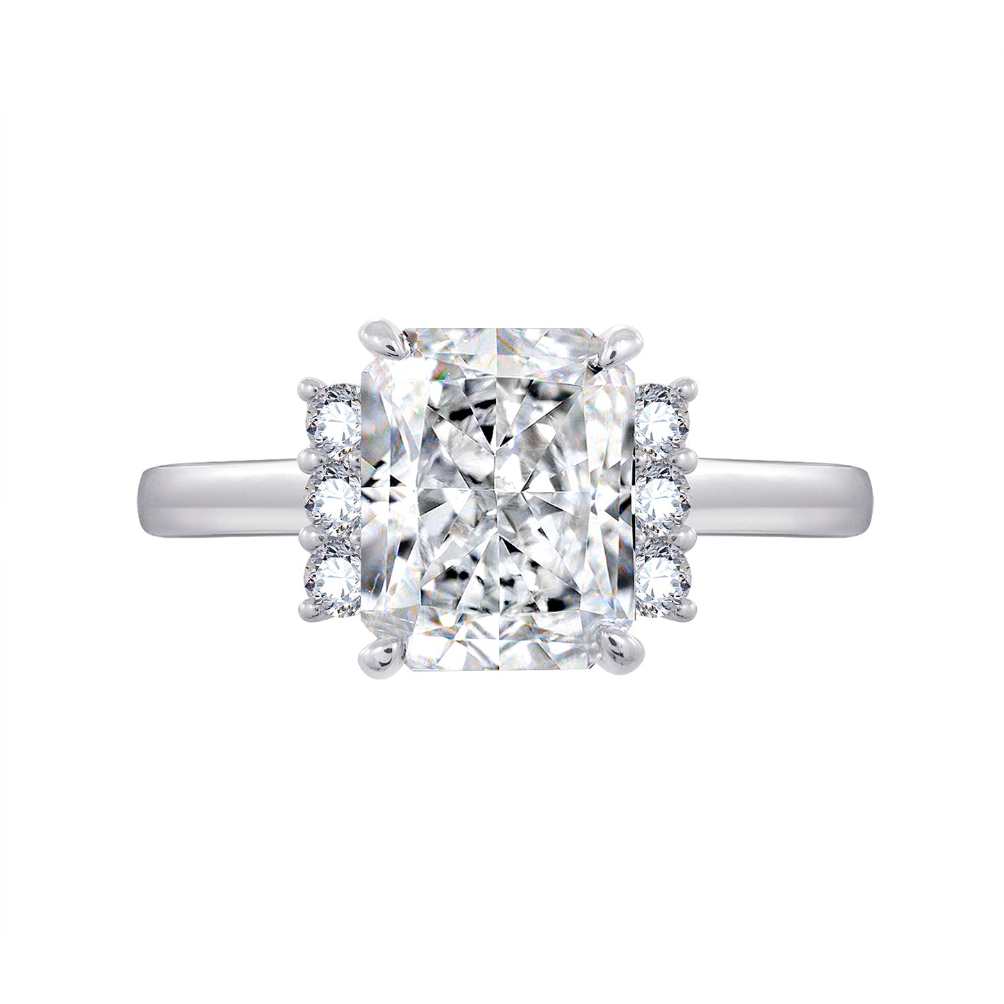 Emerald & Round Cocktail Ring