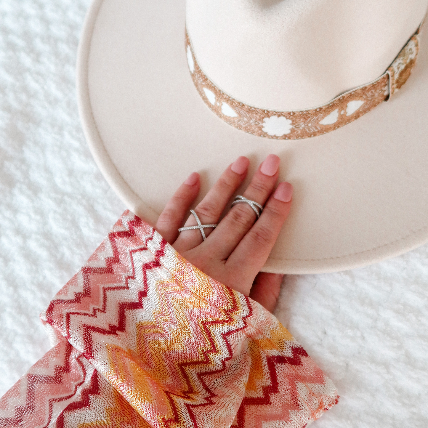 Thin Criss Cross X Ring