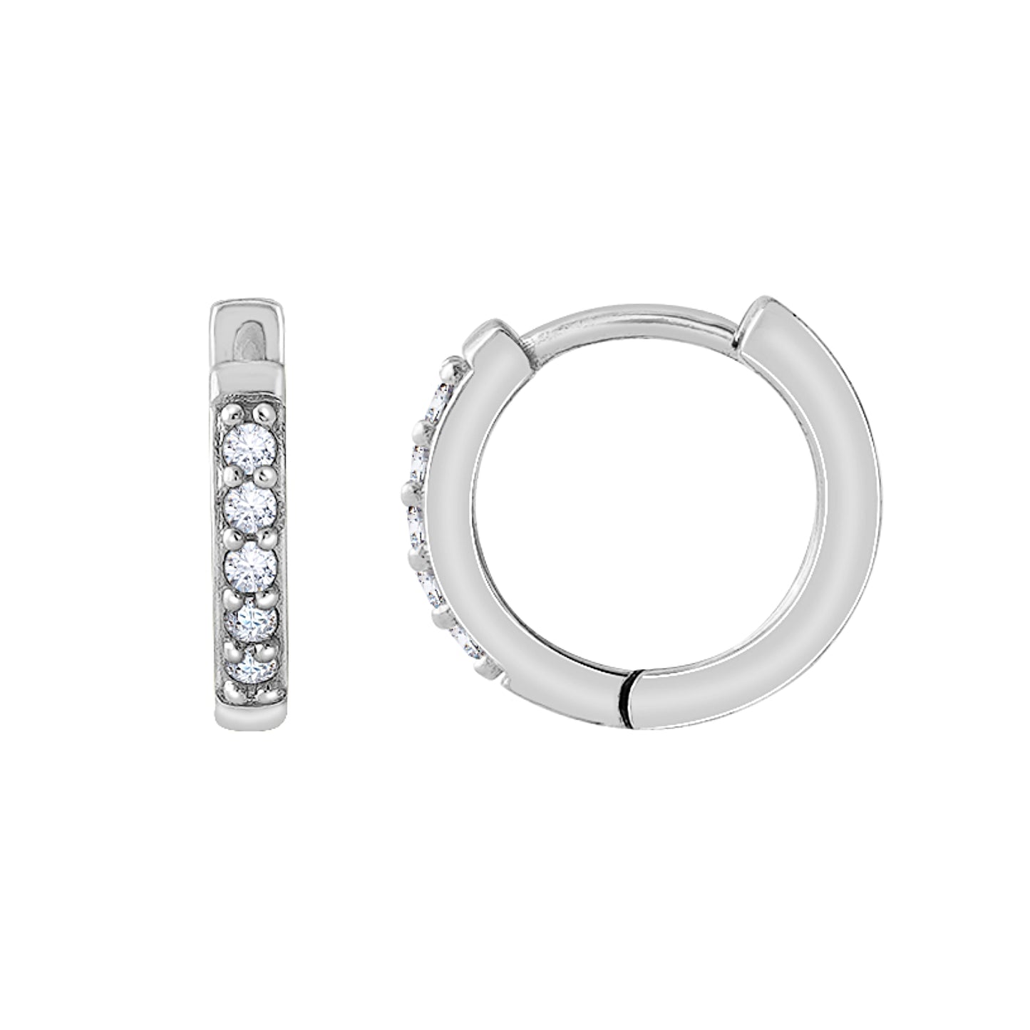 Marilyn Monroe Medium Pavé Hoop Earrings