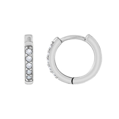 Marilyn Monroe Medium Pavé Hoop Earrings