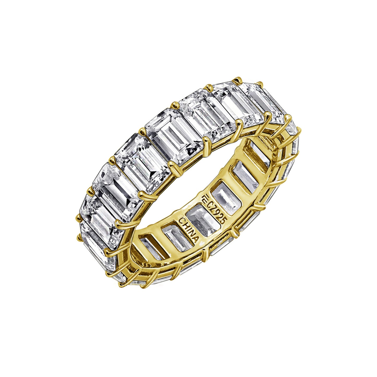 Marilyn Monroe Emerald Cut Eternity Ring