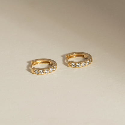 Marilyn Monroe Medium Pavé Hoop Earrings