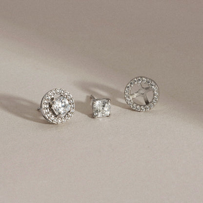 Marilyn Monroe Convertible Halo Stud Earrings