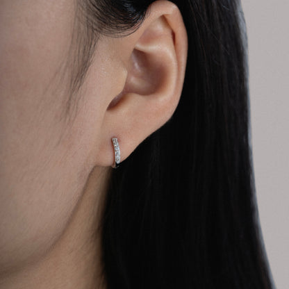 Marilyn Monroe Medium Pavé Hoop Earrings