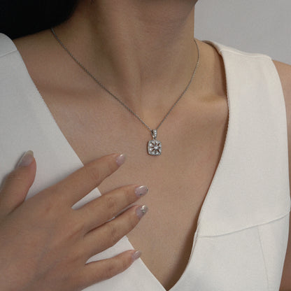 Marilyn Monroe Vintage Square Pendant Necklace