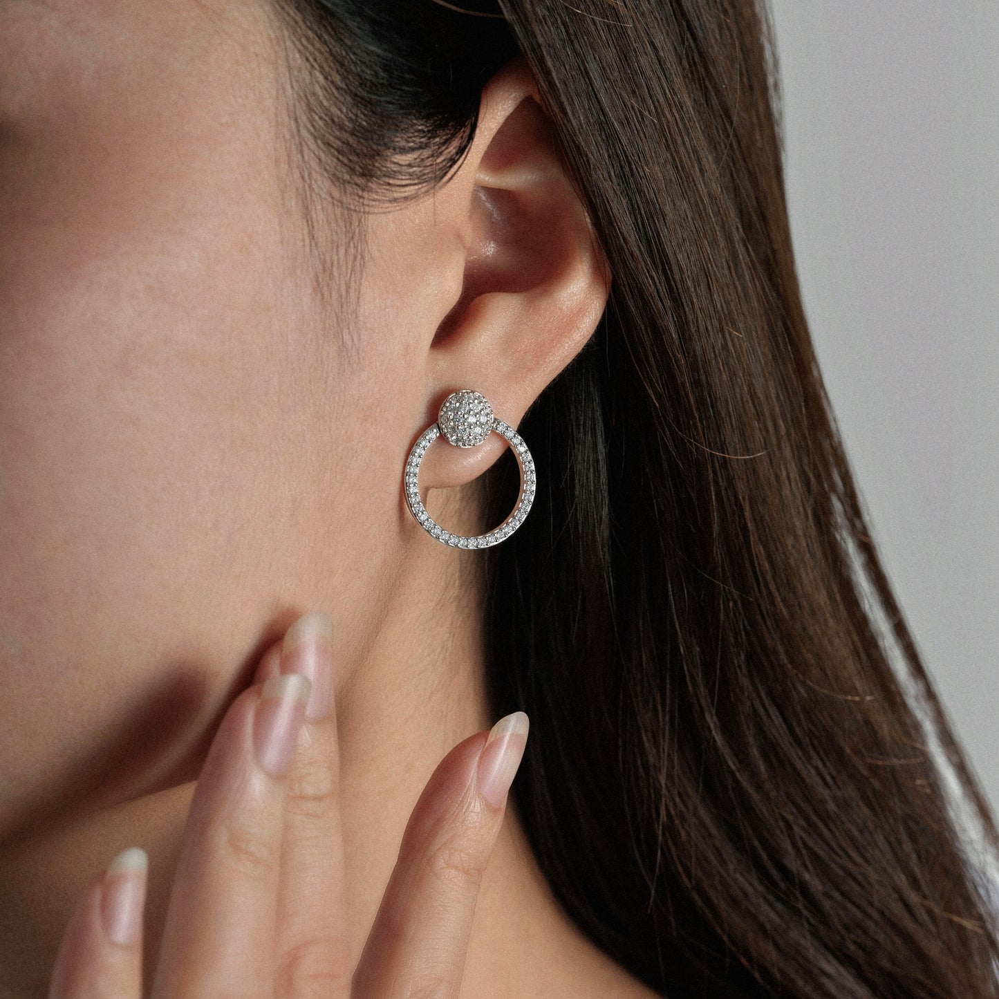 Marilyn Monroe Convertible Pave Stud Earrings