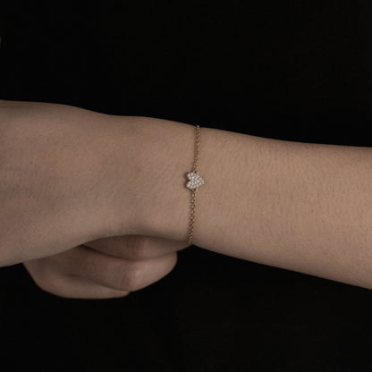 Marilyn Monroe Pavé Heart Bracelet