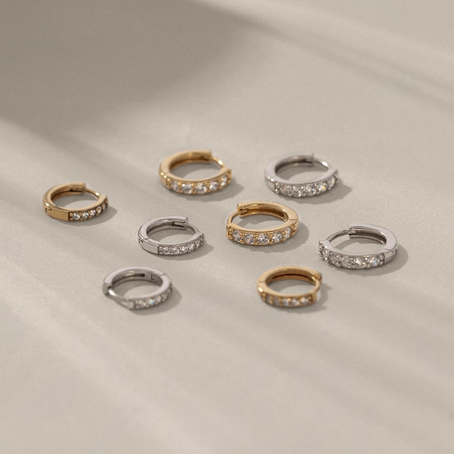 Marilyn Monroe Medium Pavé Hoop Earrings