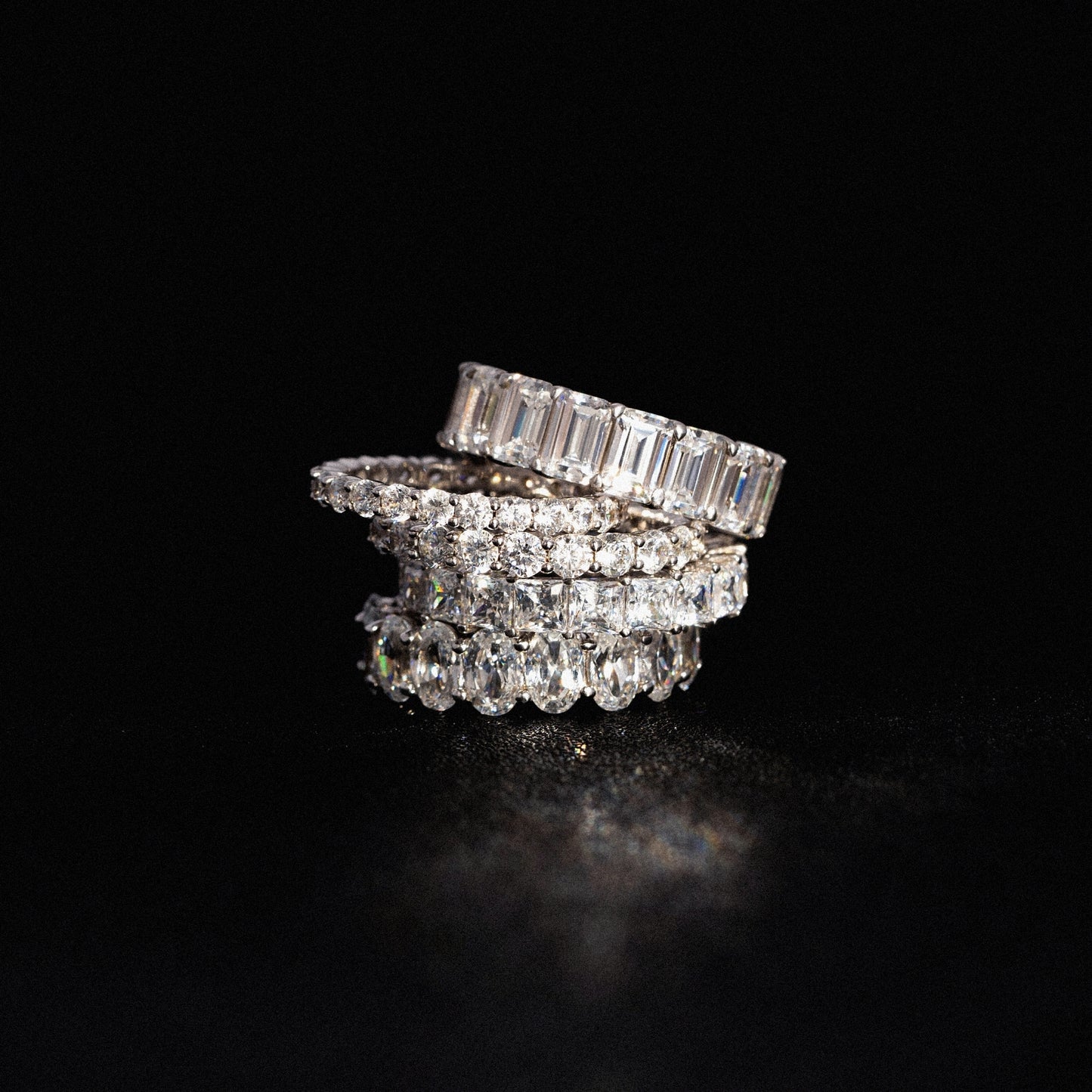 Marilyn Monroe Emerald Cut Eternity Ring