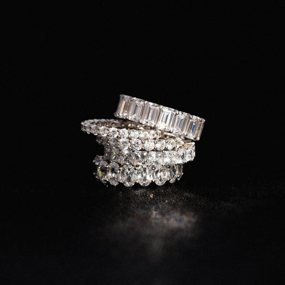 Marilyn Monroe Emerald Cut Eternity Ring