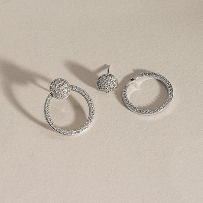 Marilyn Monroe Convertible Pave Stud Earrings