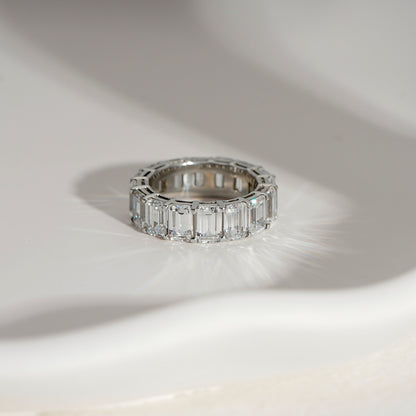Marilyn Monroe Emerald Cut Eternity Ring