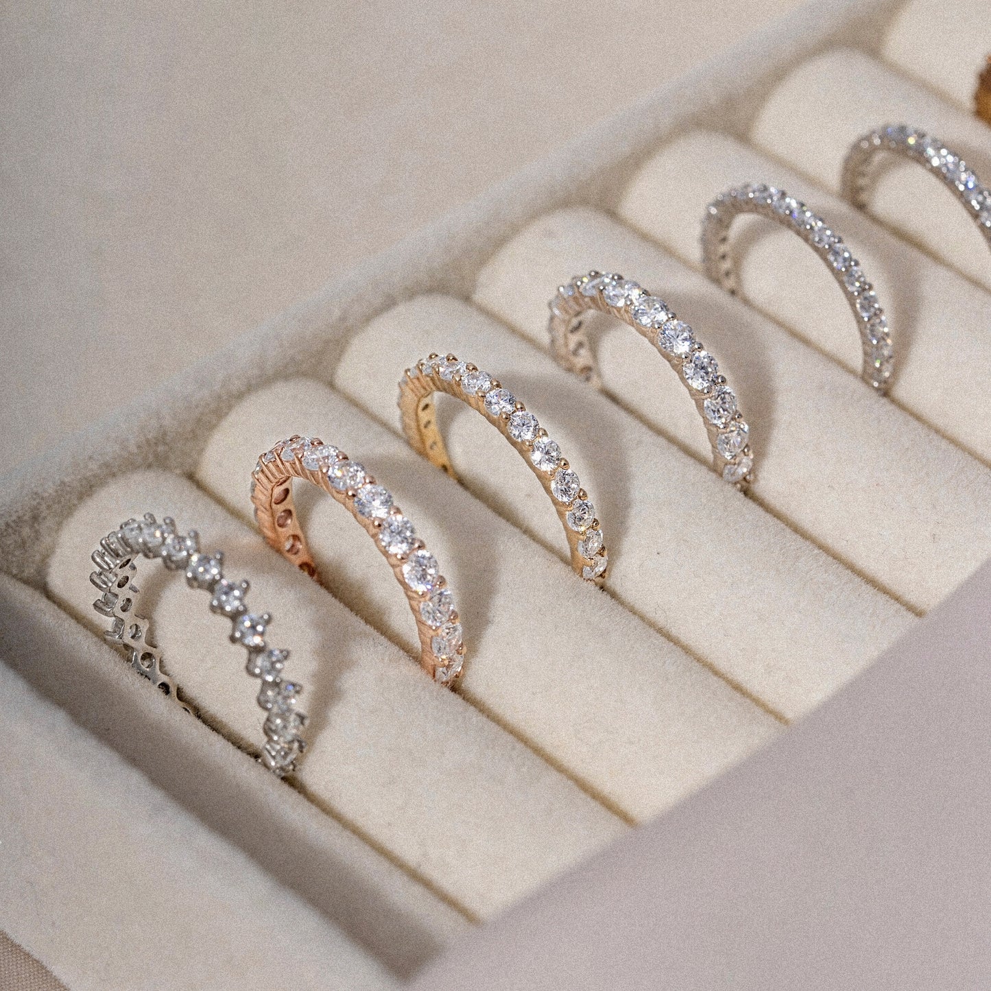 Marilyn Monroe Round Eternity Ring