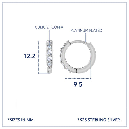 Marilyn Monroe Medium Pavé Hoop Earrings