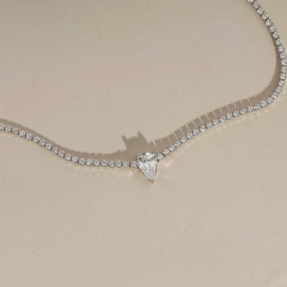Marilyn Monroe Solo Pear Tennis Necklace