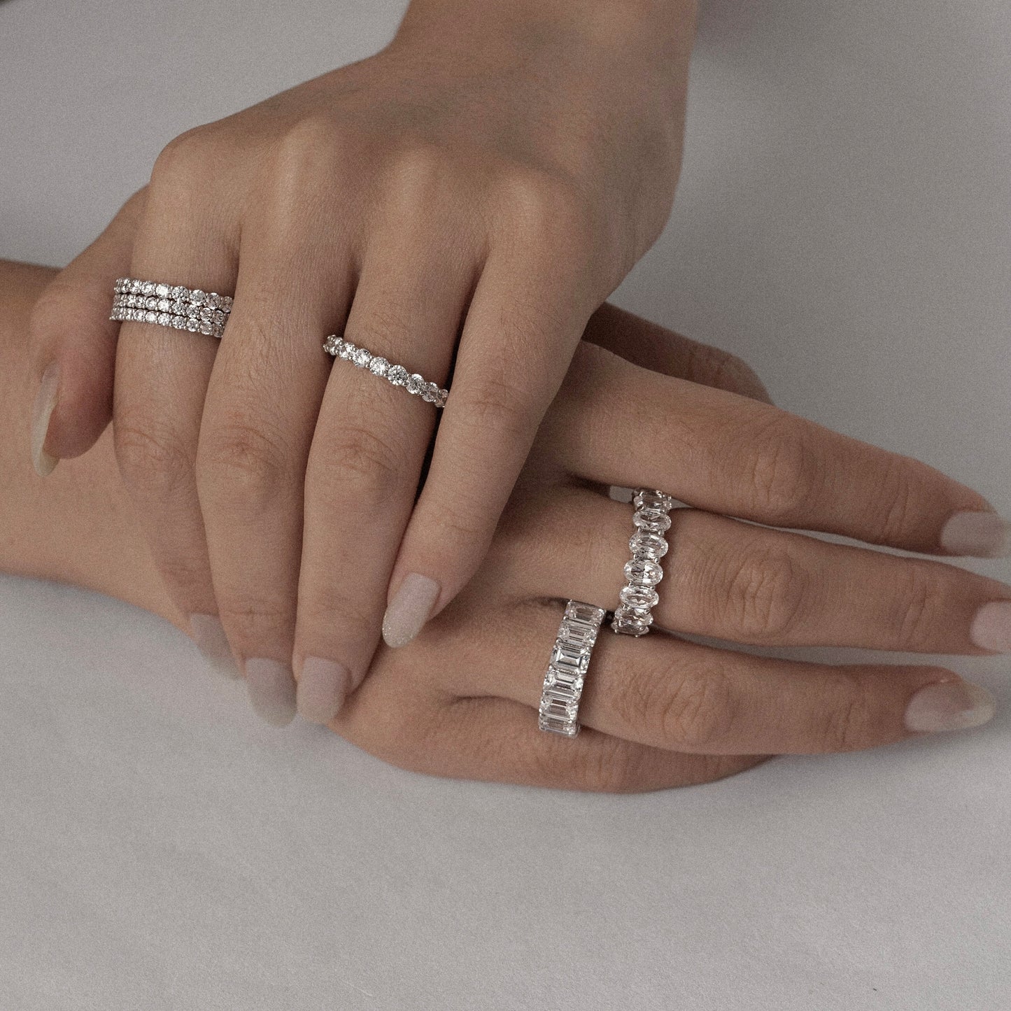 Marilyn Monroe Round Eternity Ring