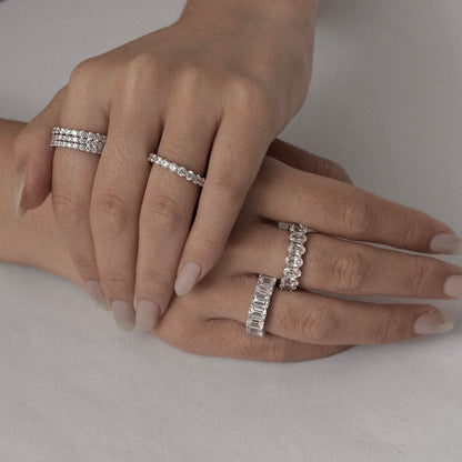 Marilyn Monroe Round Eternity Ring