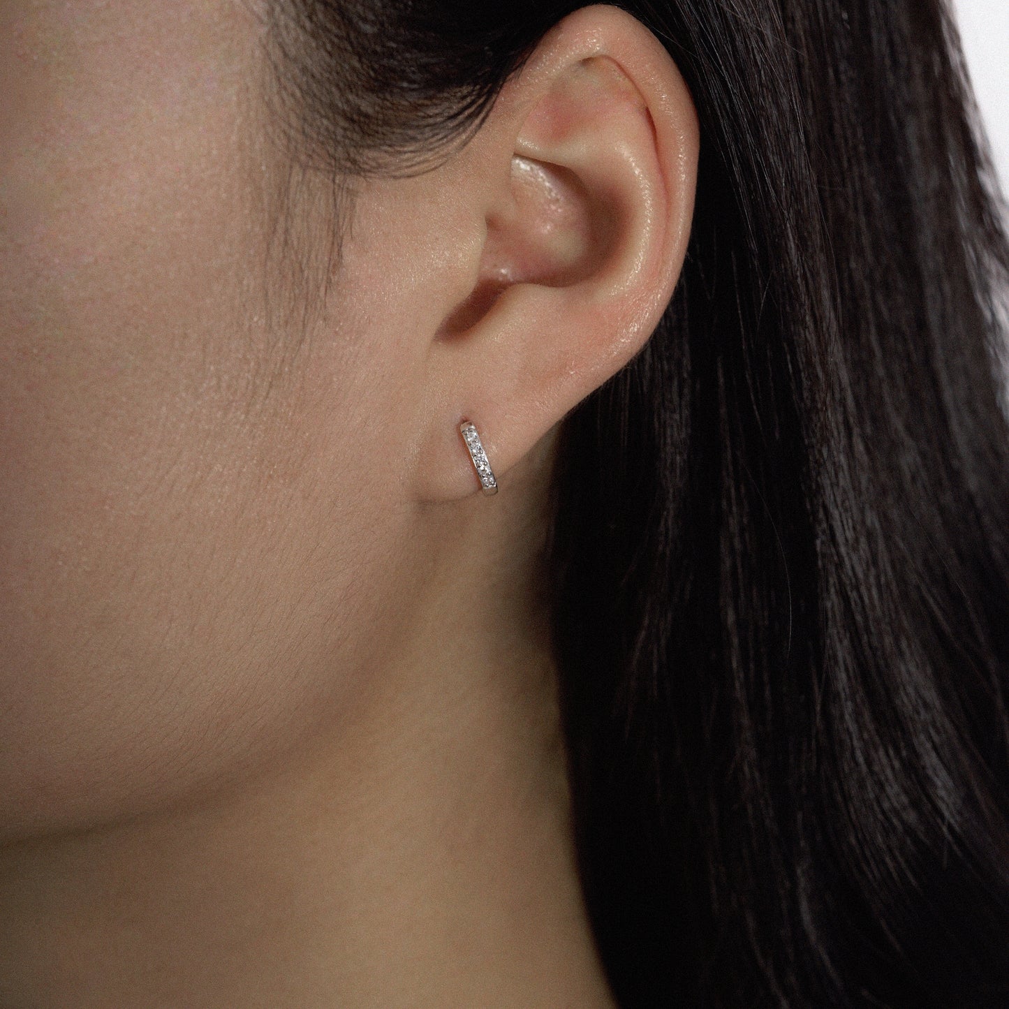 Marilyn Monroe Medium Pavé Hoop Earrings