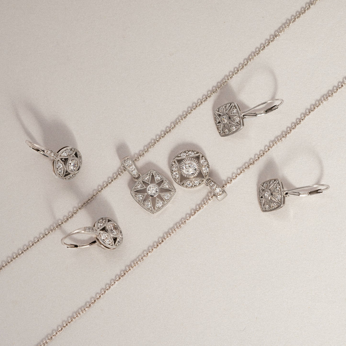 Marilyn Monroe Vintage Square Leverback Earrings