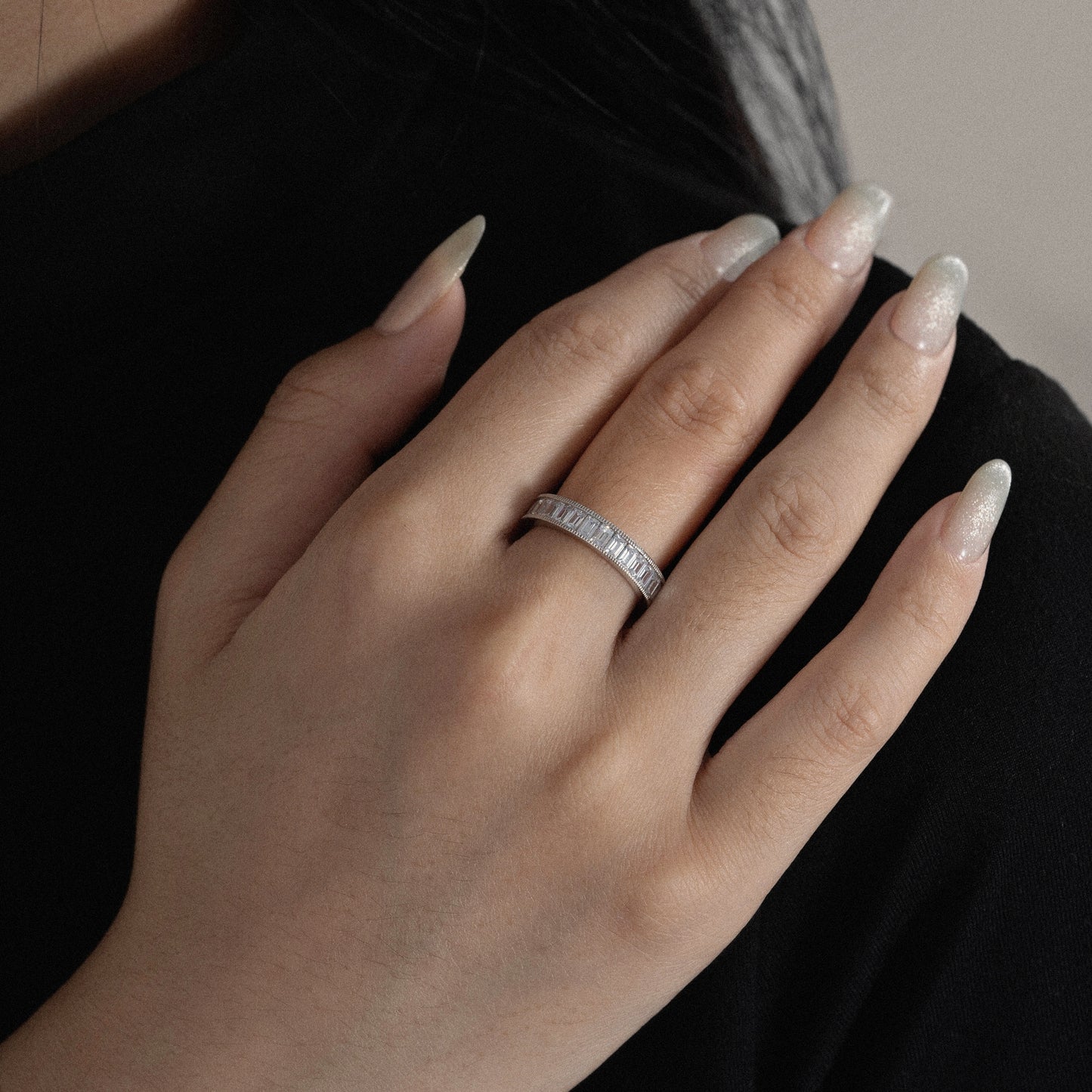 Marilyn Monroe Baguette Eternity Ring