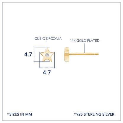 Marilyn Monroe Star Stud Earrings