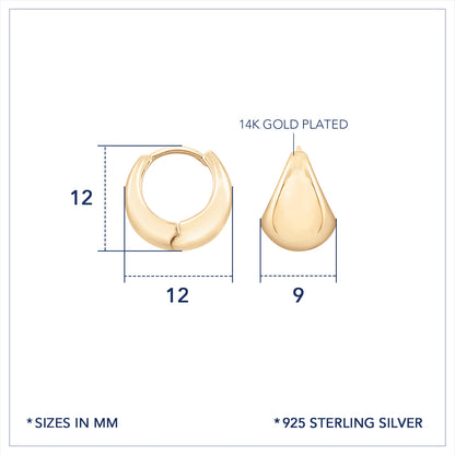 Marilyn Monroe Chunky Hoop Earrings