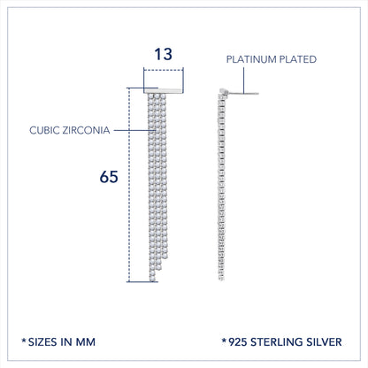 Marilyn Monroe Linear Drop Earrings