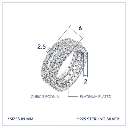 Marilyn Monroe Set of 3 Eternity Rings