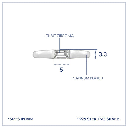 Marilyn Monroe Solo Baguette Ring