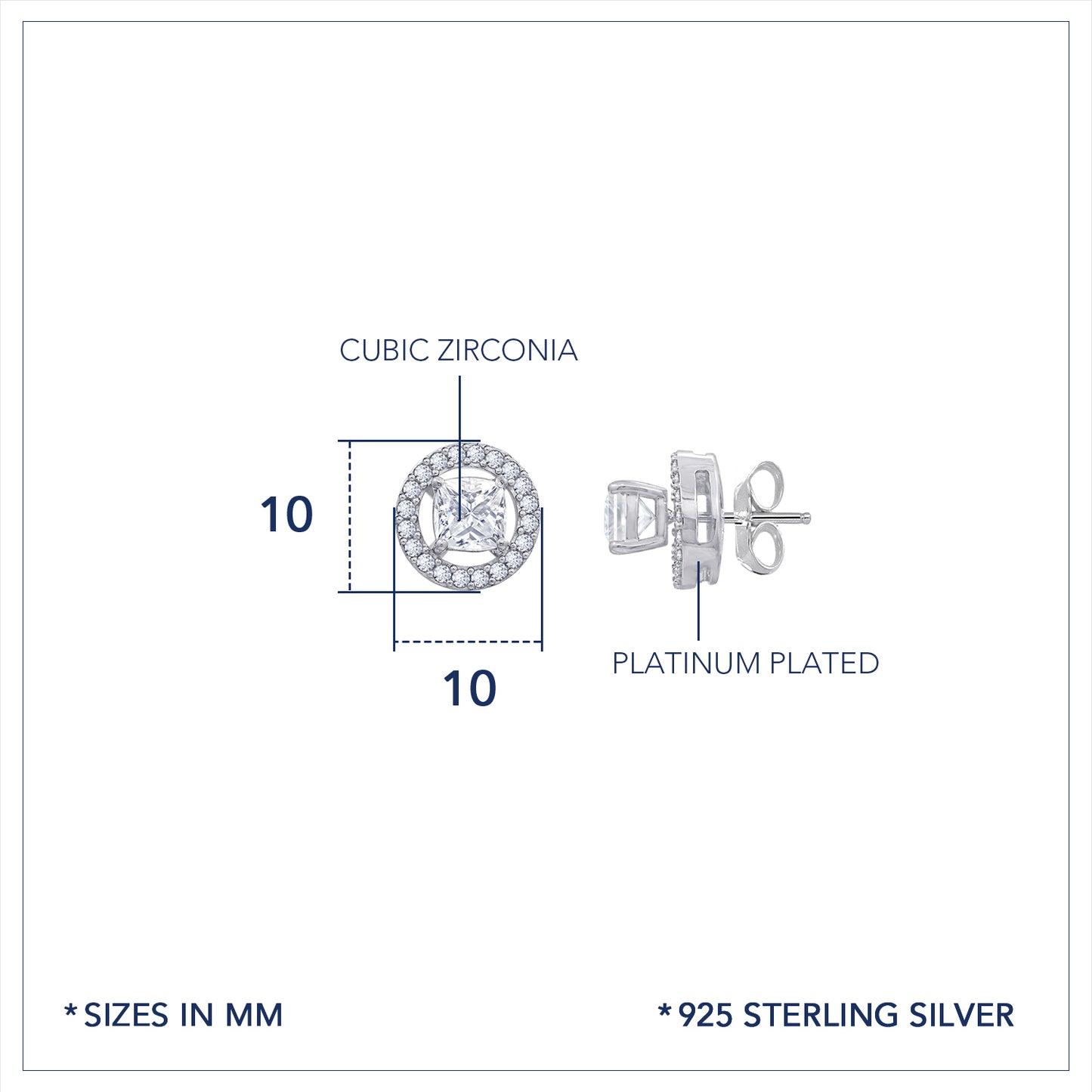 Marilyn Monroe Convertible Halo Stud Earrings