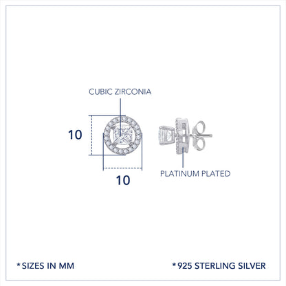 Marilyn Monroe Convertible Halo Stud Earrings