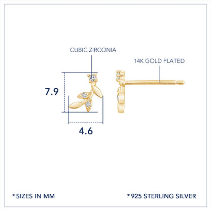 Marilyn Monroe Mini Leaf Earrings