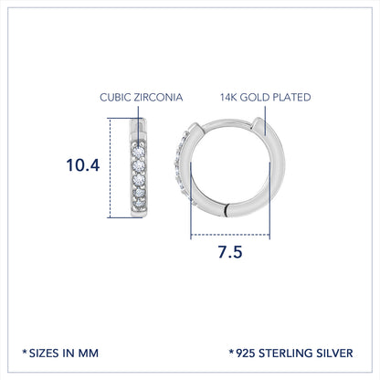 Marilyn Monroe Medium Pavé Hoop Earrings