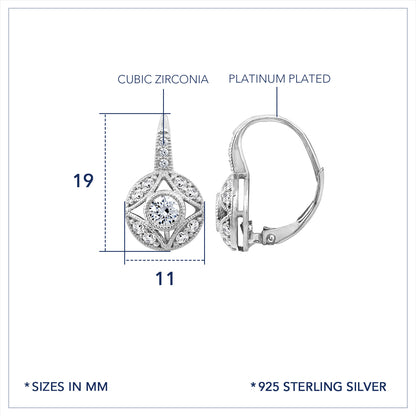 Marilyn Monroe Vintage Round Leverback Earrings