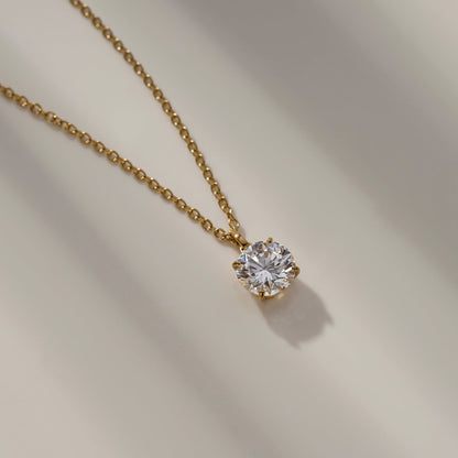 Diamonbliss Lab-Grown Diamond 1.0 cttw Round Solitaire Necklace