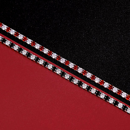 Diamonbliss Marilyn Monroe Red & White Tennis Bracelet
