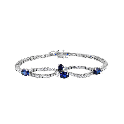 Diamonbliss Marilyn Monroe Sapphire Tennis Bracelet