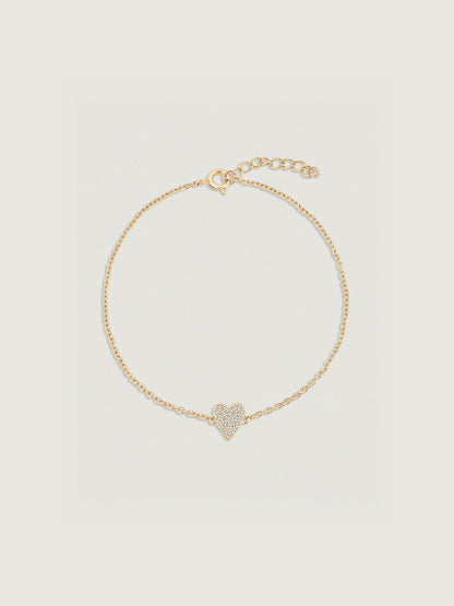 Marilyn Monroe Pavé Heart Bracelet