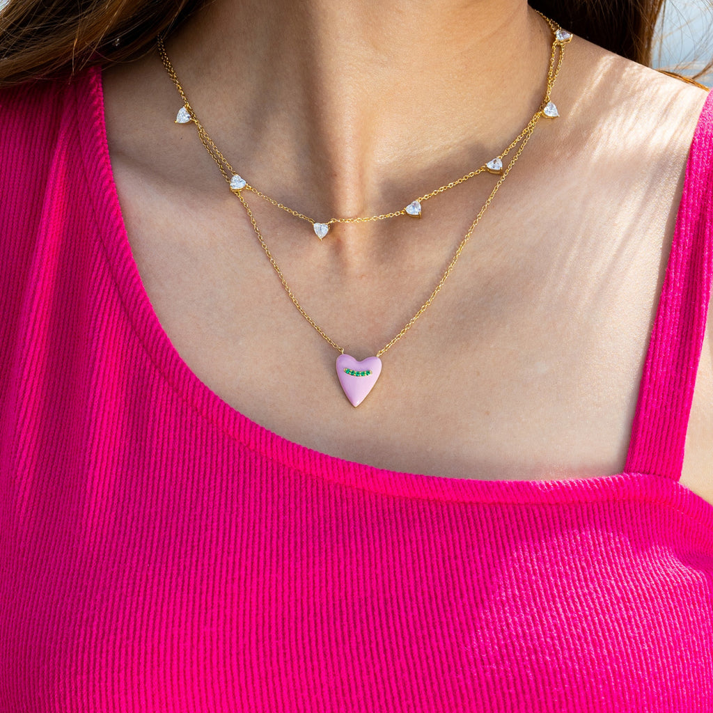 Puffy Heart Necklace